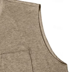 Men's Tank Top Henley Shirt Vest Top Undershirt Sleeveless Henley Summer Plain Fashion Designer Muscle Buttons Outdoor Street Going out Black White Khaki Top Tee for Men