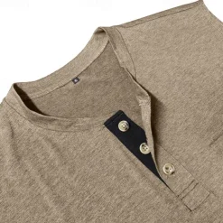 Men's Tank Top Henley Shirt Vest Top Undershirt Sleeveless Henley Summer Plain Fashion Designer Muscle Buttons Outdoor Street Going out Black White Khaki Top Tee for Men