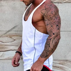 Men's Tank Top Tank Undershirt Crew Neck Sleeveless Sport Casual Daily Gym Breathable Soft Plain Black White Activewear Fashion Basic