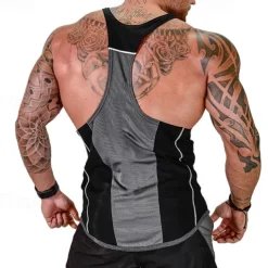 Men's Tank Top Tank Undershirt Crew Neck Sleeveless Sport Casual Daily Gym Breathable Soft Plain Black White Activewear Fashion Basic