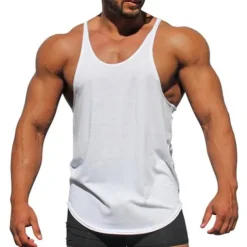 Men's Tank Top Vest Top Sleeveless Shirt Sleeveless Crewneck Summer Plain Fashion Streetwear Workout Sports & Outdoor Athleisure Gym Black White Yellow Top Tee for Men
