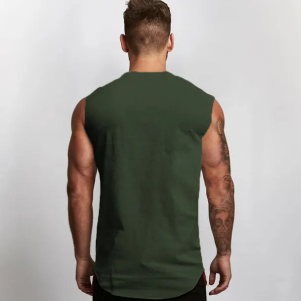 Men's Tank Top Vest Top Undershirt Sleeveless Shirt Sleeveless V Neck Summer Plain Sports Fashion Lightweight Vacation Casual Holiday Black White Army Green Top Tee for Men