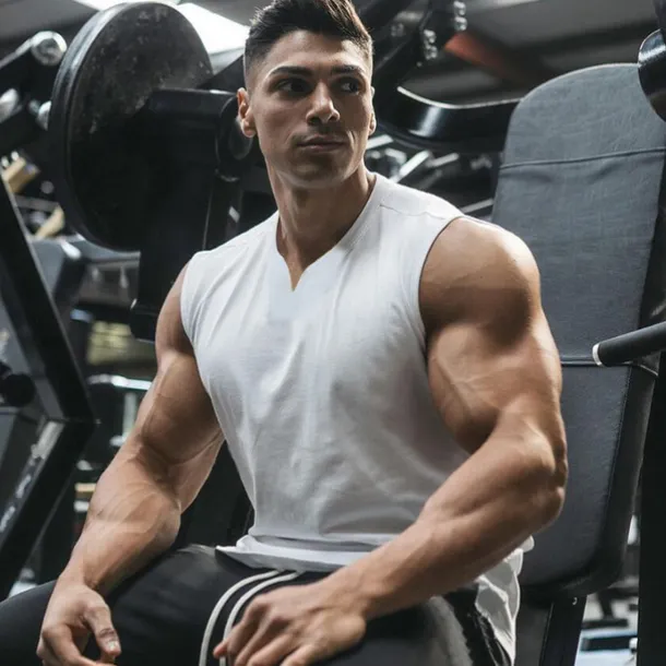 Men's Tank Top Vest Top Undershirt Sleeveless Shirt Sleeveless V Neck Summer Plain Sports Fashion Lightweight Vacation Casual Holiday Black White Army Green Top Tee for Men