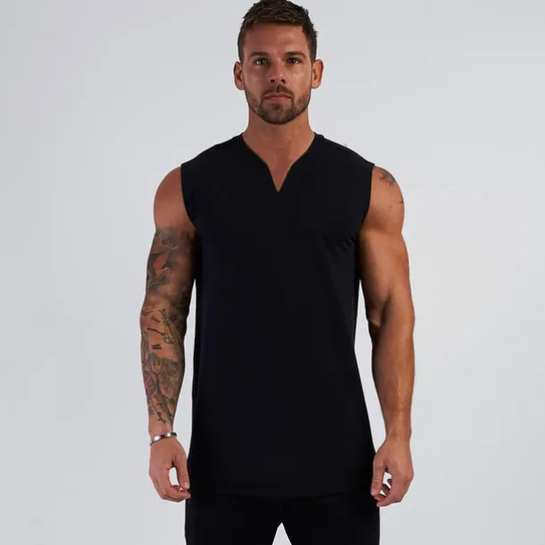 Men's Tank Top Vest Top Undershirt Sleeveless Shirt Sleeveless V Neck Summer Plain Sports Fashion Lightweight Vacation Casual Holiday Black White Army Green Top Tee for Men