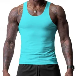 Men's Tank Top Vest Top Undershirt Sleeveless Shirt Sleeveless Crew Neck Spring & Summer Plain Fashion Designer Basic Vacation Street Going out Black White Wine Top Tee for Men