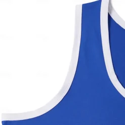 Men's Tank Top Vest Top Undershirt Sleeveless Shirt Sleeveless Crew Neck Summer Plain Fashion Designer Muscle Outdoor Going out Gym Black White Blue Top Tee for Men