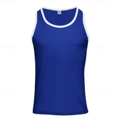 Men's Tank Top Vest Top Undershirt Sleeveless Shirt Sleeveless Crew Neck Summer Plain Fashion Designer Muscle Outdoor Going out Gym Black White Red Top Tee for Men