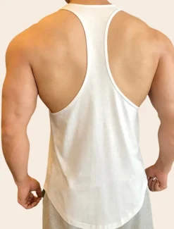 Men's Tank Top Vest Top Undershirt Sleeveless Shirt Sleeveless Crew Neck Summer Plain Fashion Designer Muscle Outdoor Going out Gym Black White Gray Top Tee for Men