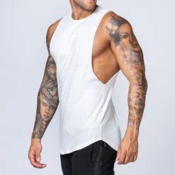 Men's Tank Top Vest Top Undershirt Sleeveless Shirt Sleeveless Crew Neck Spring & Summer Plain Fashion Designer Basic Vacation Street Going out Black White Top Tee for Men