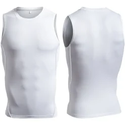 Men's Tank Top Vest Top Undershirt Sleeveless Shirt Sleeveless Crew Neck Summer Plain Fashion Soak Off Muscle Outdoor Going out Gym Black White Red Top Tee for Men