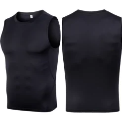 Men's Tank Top Vest Top Undershirt Sleeveless Shirt Sleeveless Crew Neck Summer Plain Fashion Soak Off Muscle Outdoor Going out Gym Black White Red Top Tee for Men