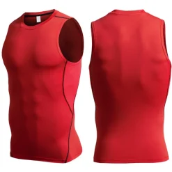 Men's Tank Top Vest Top Undershirt Sleeveless Shirt Sleeveless Crew Neck Summer Plain Fashion Soak Off Muscle Outdoor Going out Gym Black White Red Top Tee for Men