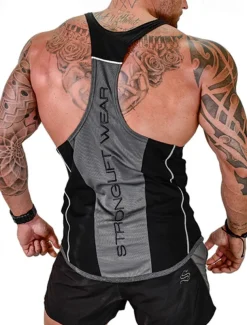 Men's Tank Top Vest Top Undershirt Sleeveless Shirt Sleeveless U Neck Summer Color Block Fashion Designer Basic Vacation Street Going out Black White Red Top Tee for Men