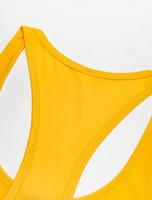 Men's Tank Top Vest Top Undershirt Sleeveless Shirt Sleeveless Round Neck Solid Colored Muscle Sports Gym Black White Yellow Top Tee for Men