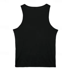 Men's Tank Top Vest Top Undershirt Sleeveless Shirt Sleeveless Crew Neck Summer Plain Fashion Designer Basic Classic Vacation Street Going out Black White Top Tee for Men