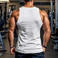 Men's Tank Top Vest Top Undershirt Sleeveless Shirt Sleeveless Crew Neck Summer Plain Fashion Designer Basic Classic Vacation Street Going out Black White Top Tee for Men