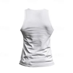 Men's Tank Top Vest Top Undershirt Sleeveless Shirt Sleeveless Crew Neck Summer Plain Fashion Designer Basic Classic Vacation Street Going out Black White Top Tee for Men