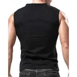 Men's Tank Top Vest Undershirt Sleeveless Shirt Sleeveless V Neck Summer Plain Fashion Classic Comfortable Street Casual Sports Black White Royal Blue Top Tee for Men