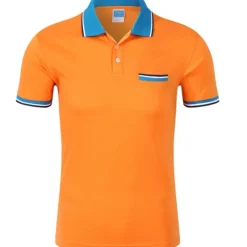 Men's Tennis Shirt Polo Shirt Sports golf shirts Collar Shirt Collar Short Sleeve Solid Colored Button Front Summer Regular Fit Black White Yellow Red Blue Purple Tennis Shirt