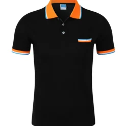 Men's Tennis Shirt Polo Shirt Sports golf shirts Collar Shirt Collar Short Sleeve Solid Colored Button Front Summer Regular Fit Black White Yellow Red Blue Purple Tennis Shirt