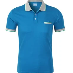 Men's Tennis Shirt Polo Shirt Sports golf shirts Collar Shirt Collar Short Sleeve Solid Colored Button Front Summer Regular Fit Black White Yellow Red Blue Purple Tennis Shirt