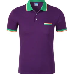 Men's Tennis Shirt Polo Shirt Sports golf shirts Collar Shirt Collar Short Sleeve Solid Colored Button Front Summer Regular Fit Black White Yellow Red Blue Purple Tennis Shirt