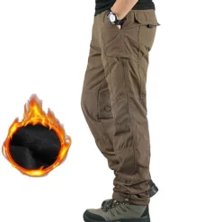 Men's Thermal Warm Ripstop Polyester Black Brown