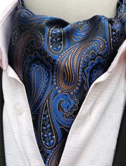 Men's Ties Cravat Ascot Mixed Color Plaid / Striped / Chevron / Round Daily Wear Festival