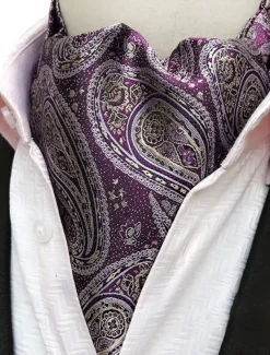 Men's Ties Cravat Ascot Mixed Color Plaid / Striped / Chevron / Round Daily Wear Festival