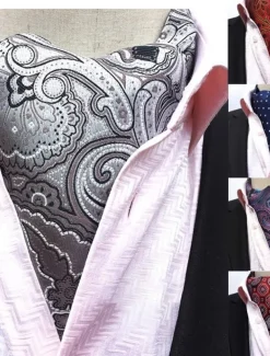 Men's Ties Cravat Ascot Work Striped