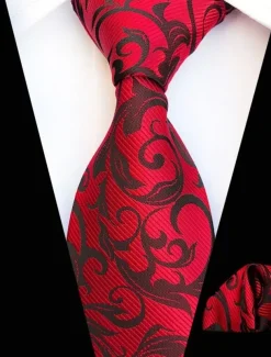 Men's Ties Neckties Work Floral Jacquard Formal Business