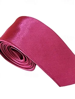 Men's Ties Neckties Work Wedding Gentleman Solid Colored Formal Business