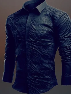 Men's Totem Halloween Costumes Shirt Button Up Shirt Long Sleeve Vintage Gothic Outdoor Halloween Street Fall & Winter Turndown Buttons Print Black Blue Purple Green