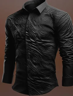 Men's Totem Halloween Costumes Shirt Button Up Shirt Long Sleeve Vintage Gothic Outdoor Halloween Street Fall & Winter Turndown Buttons Print Black Blue Purple Green