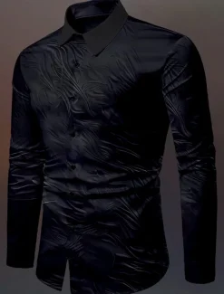 Men's Totem Halloween Costumes Shirt Button Up Shirt Long Sleeve Vintage Gothic Outdoor Halloween Street Fall & Winter Turndown Buttons Print Black Blue Purple Green