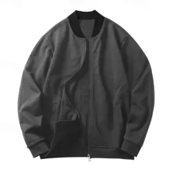 Men's Tracksuit Sweatsuit Full Zip Sweatshirt Black Yellow Army Green Red Navy Blue Standing Collar Color Block 2 Piece Sports & Outdoor Daily Holiday Streetwear Basic Casual Spring & Fall Clothing