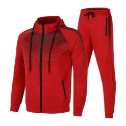 Men's Tracksuit Sweatsuit 2 Piece Full Zip Casual Winter Long Sleeve Thermal Warm Breathable Moisture Wicking Fitness Gym Workout Running Sportswear Activewear Navy Black White