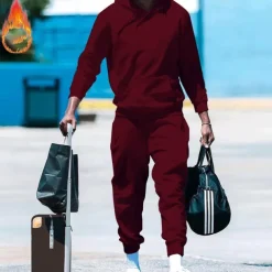 Men's Tracksuit Sweatsuit 2 Piece Athletic Long Sleeve Thermal Warm Breathable Moisture Wicking Fitness Running Jogging Sportswear Activewear Solid Colored Black White Yellow