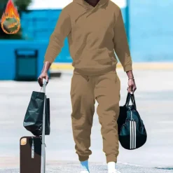 Men's Tracksuit Sweatsuit 2 Piece Athletic Long Sleeve Thermal Warm Breathable Moisture Wicking Fitness Running Jogging Sportswear Activewear Solid Colored Black White Yellow