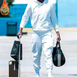 Men's Tracksuit Sweatsuit 2 Piece Athletic Long Sleeve Thermal Warm Breathable Moisture Wicking Fitness Running Jogging Sportswear Activewear Solid Colored Black White Yellow