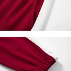 Men's Tracksuit Sweatsuit Full Zip Sweatshirt Black Green Khaki Standing Collar Color Block Patchwork 2 Piece Sports & Outdoor Daily Holiday Streetwear Basic Casual Spring & Fall Clothing Apparel