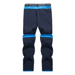 men's trekking trousers padded soft shell trousers hiking trousers functional trousers quick-drying trousers men leisure trousers outdoor trousers stretch work trousers-blue-4xl
