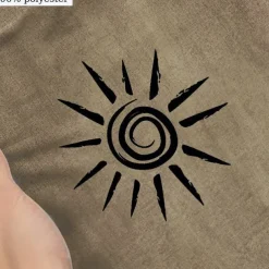 Men's Tribal T Shirt Henley Shirt Tee Short Sleeve Designer Basic Ethnic Outdoor Casual Daily Summer Green Light Brown Khaki Henley Henley T-Shirt