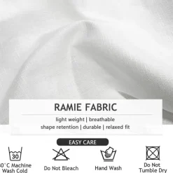 Men's Trousers Baggy Pants Casual Pants Elastic Drawstring Waist Linen-Like Pants with Pockets Geometric Horse Waves Full Length Outdoor Vacation Beach Vacation Retro Vintage Blue Green Inelastic