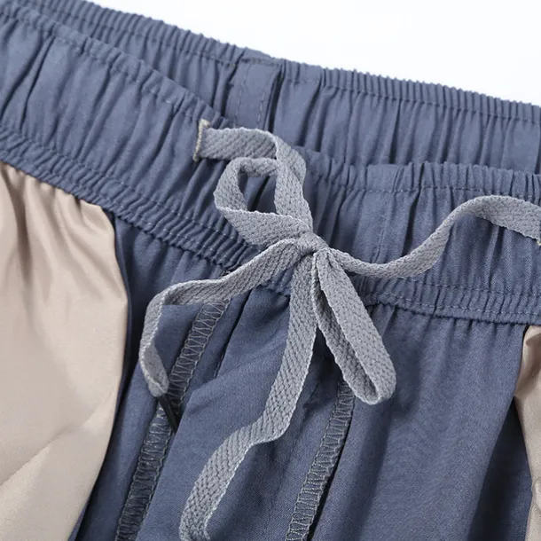 Men's Trousers Casual Pants Pocket Elastic Waist Solid Color Comfort Breathable Full Length Daily Stylish Classic Style Black Navy Blue Micro-elastic