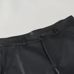 Men's Trousers Casual Pants Lederhosen Pocket Elastic Waist Plain Comfort Outdoor Daily Fashion Casual Black Red Micro-elastic