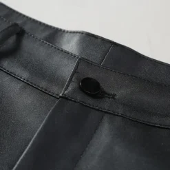 Men's Trousers Casual Pants Lederhosen Pocket Elastic Waist Plain Comfort Outdoor Daily Fashion Casual Black Red Micro-elastic