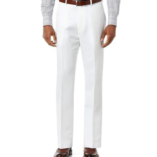 Men's Trousers Casual Pants Pocket Plain Comfort Breathable Outdoor Daily Going out Fashion Streetwear White Light Green