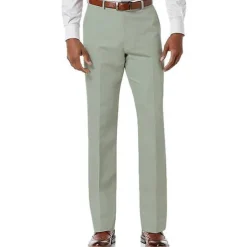 Men's Trousers Casual Pants Pocket Plain Comfort Breathable Outdoor Daily Going out Fashion Streetwear White Light Green