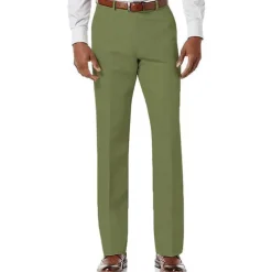 Men's Trousers Casual Pants Pocket Plain Comfort Breathable Outdoor Daily Going out Fashion Streetwear White Light Green